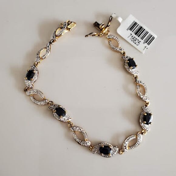 Kohl's Semi-Precious Stone Bracelet Gold Plated over Sterling Silver NWT‎ - Picture 4 of 7